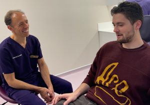 patient in the chair