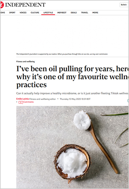 The Independent - What is oil pulling